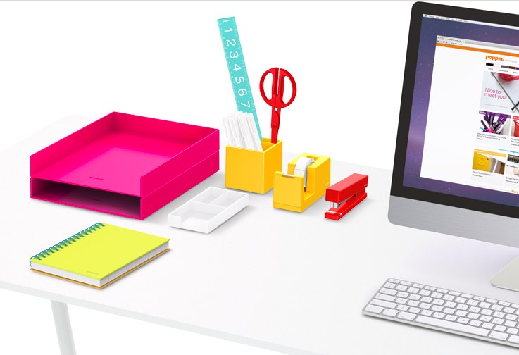 Design-A-Desk at POPPIN, with color!