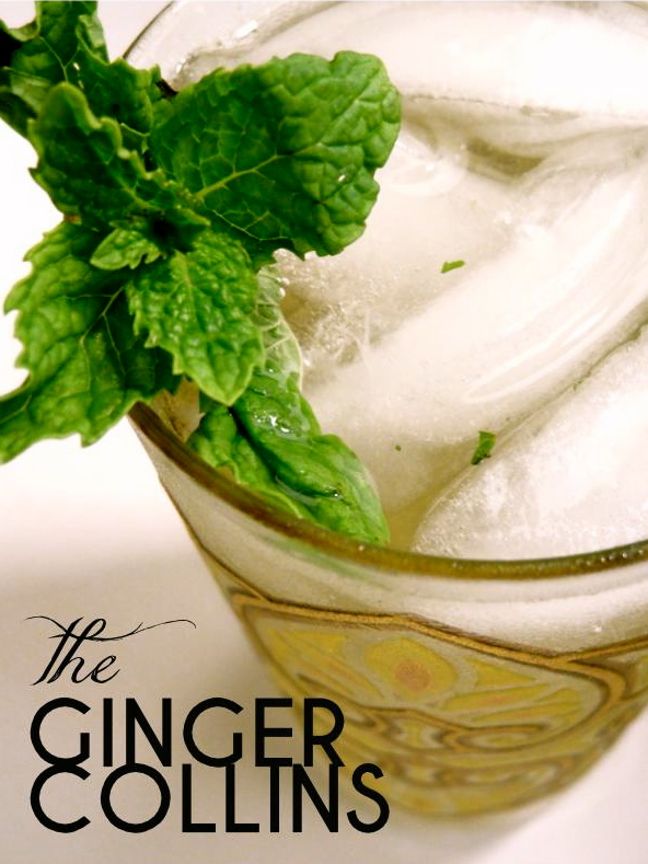 The Ginger Collins {cocktail} | thelovelybee