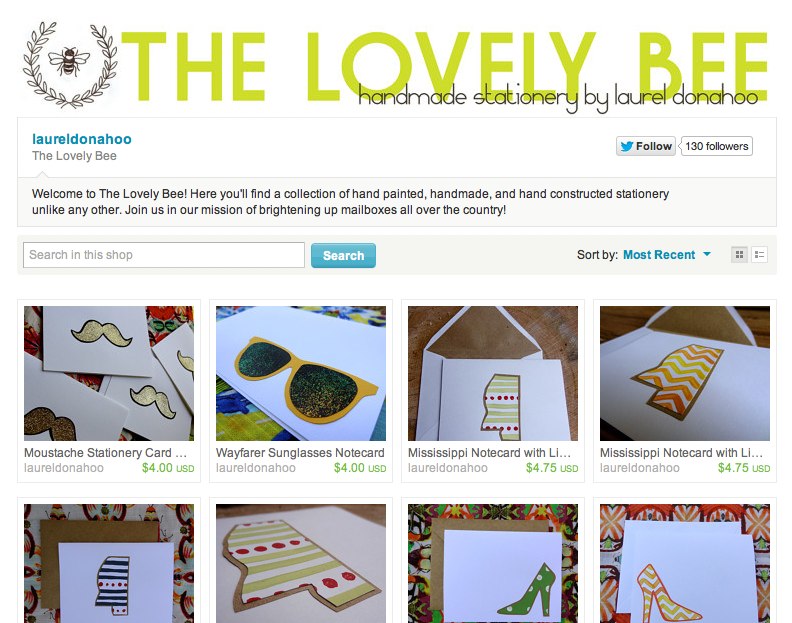 The Lovely Bee by laureldonahoo on Etsy