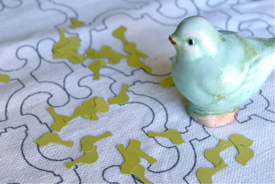 Birdie Confetti at a Spring Party! | The Lovely Bee