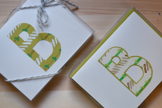 Customized Letter Cards // The Lovely Bee
