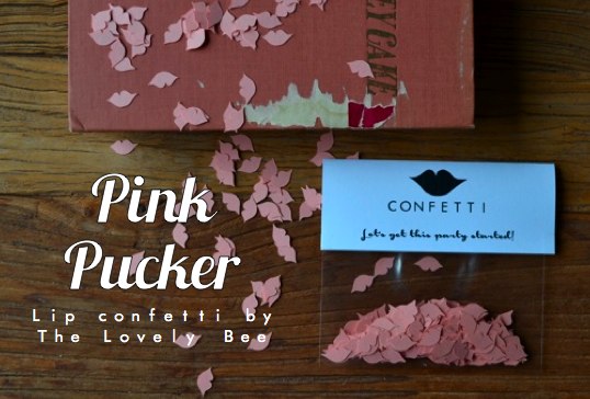 Pink Pucker lip confetti // The Lovely Bee