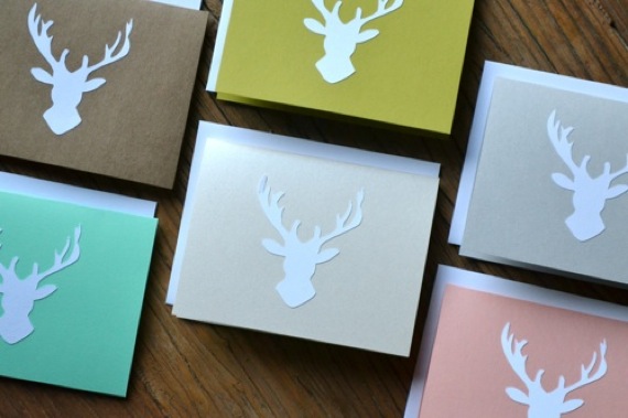 Big Buck Note Cards // The Lovely Bee
