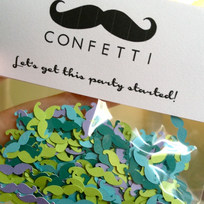 Cool 'Staches Confetti! // The Lovely Bee