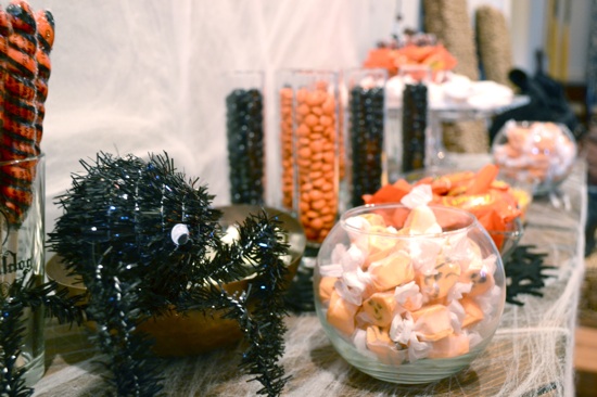 Halloween candy bar //  J&K's Pumpkin Laceration Celebration featured on { THE HIVE }