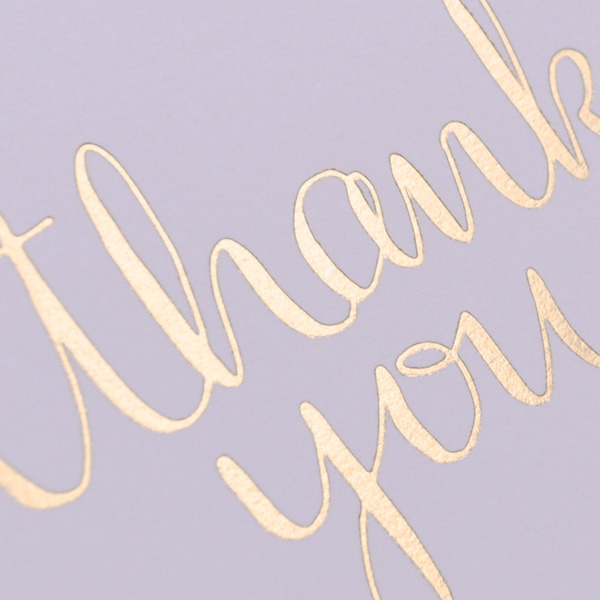 Gold Foil Thank You Cards // The Lovely Bee
