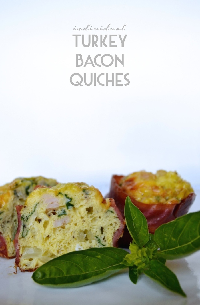 Individual Turkey Bacon Quiches // THE HIVE (super high in protein!)